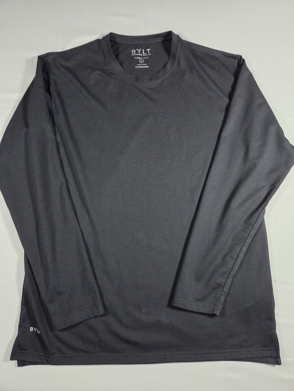 BYLT Basics Black Men's Long Sleeve Performance Top XL